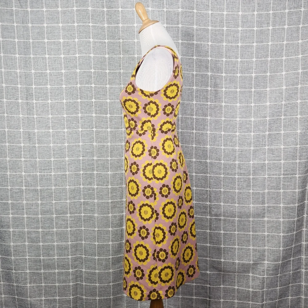 Kate Spade Geo Floral Jacquard Dress in Strawberry Mochi